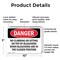 Signmission No Climbing Or Sitting On Top Of Bleachers, 10 in W x Rectangle, Plastic OS-2PACK-DS-P-710-L-2104 - alternate 4